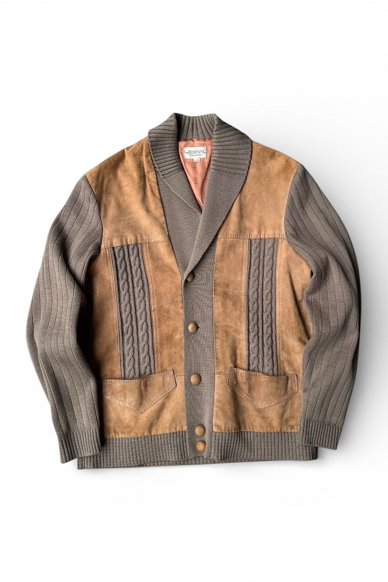 MADE IN ITALY 70-80'S SUEDE WOOL JACKET / BEIGE [SIZE: M USED]