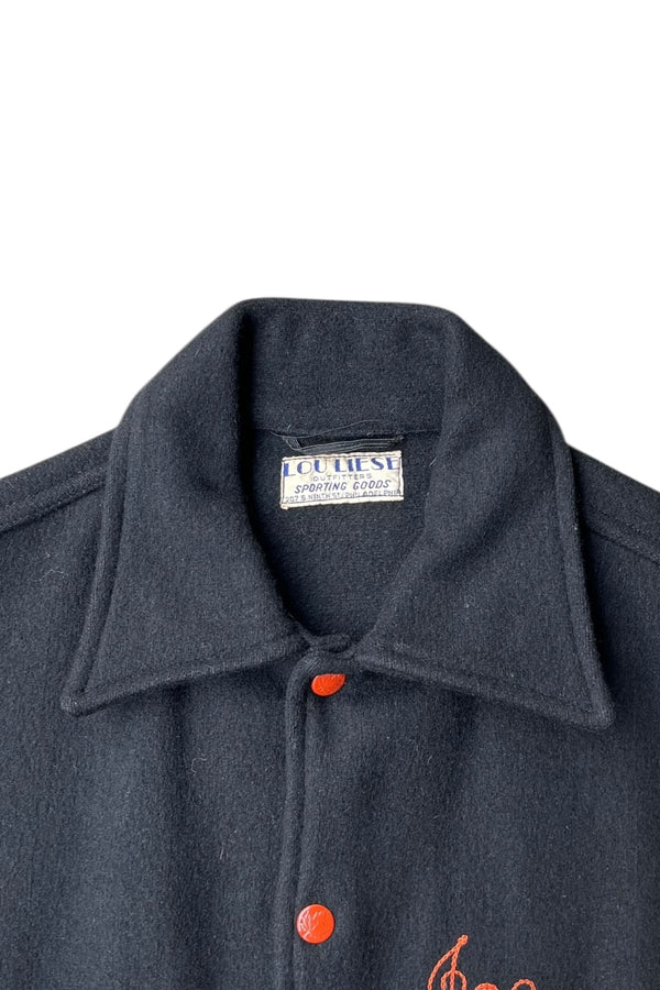 57'S WOOL STADIUM JACKET / BLACK [SIZE: 40 USED]
