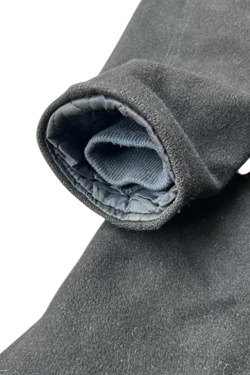 MADE IN USA 76'S WOOL HOODIE STADIUM JACKET / BLACK [SIZE: M USED]