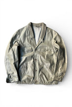 画像をギャラリービューアに読み込む, 90'S SHAWL COLLAR LEATHER JACKET / GRAY [SIZE: L USED]
