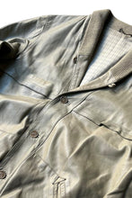 画像をギャラリービューアに読み込む, 90'S SHAWL COLLAR LEATHER JACKET / GRAY [SIZE: L USED]
