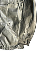 画像をギャラリービューアに読み込む, 90'S SHAWL COLLAR LEATHER JACKET / GRAY [SIZE: L USED]
