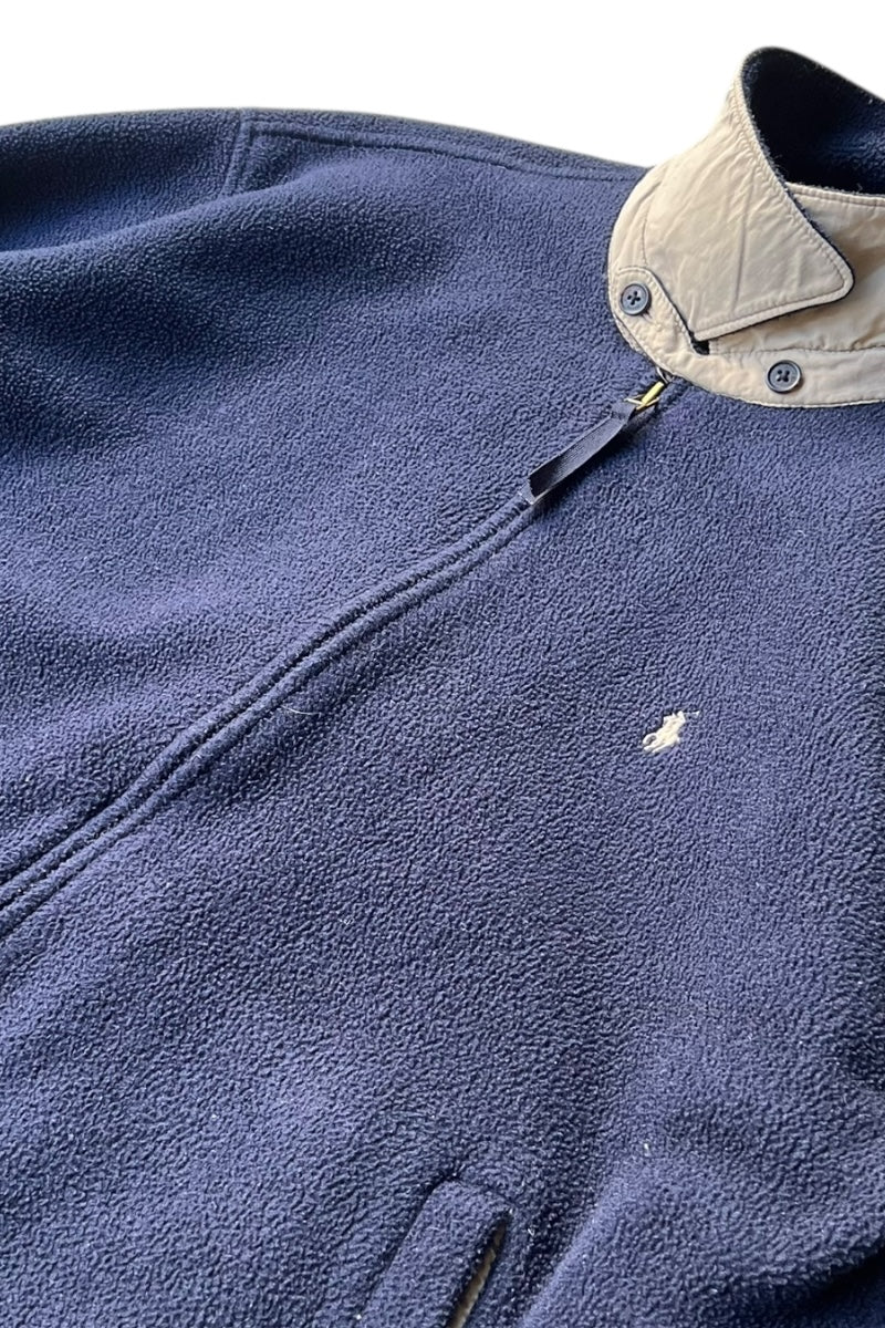 90'S POLARTEC FLEECE JACKET / NAVY [SIZE: XL USED]