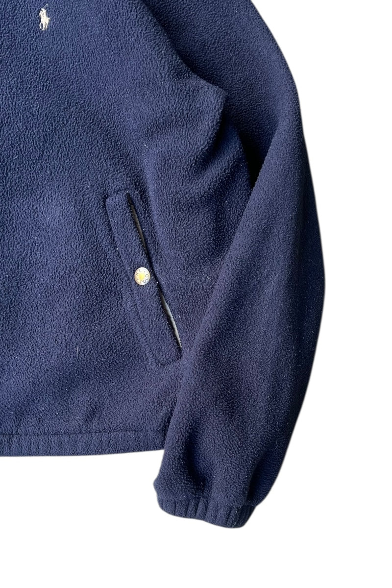90'S POLARTEC FLEECE JACKET / NAVY [SIZE: XL USED]