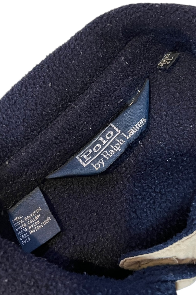 90'S POLARTEC FLEECE JACKET / NAVY [SIZE: XL USED]