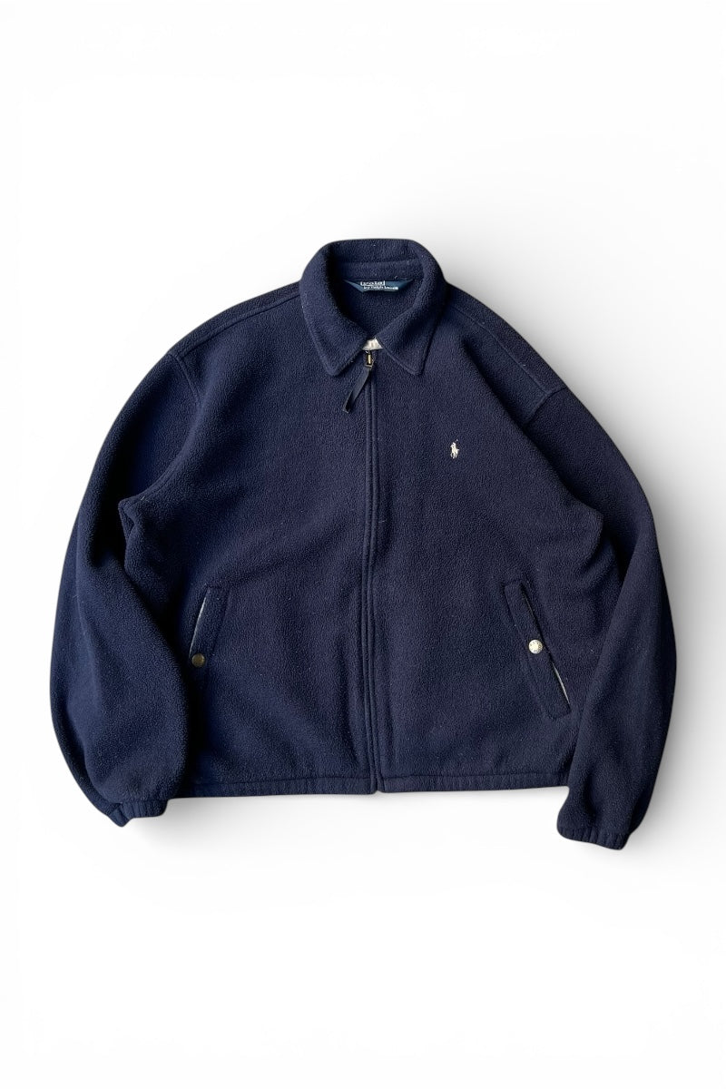 90'S POLARTEC FLEECE JACKET / NAVY [SIZE: XL USED]