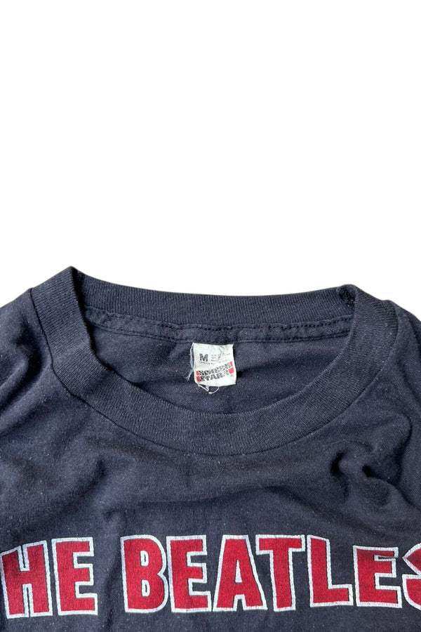 MADE IN USA 80'S THE BEATLES STRAWBERRY FIELDS FOREVER BAND T-SHIRT / BLACK [SIZE: M USED]