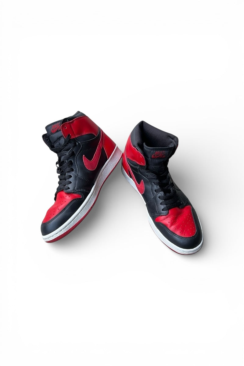 Y2K 01'S AIR JORDAN 1 RETRO BLACK VARSITY RED/BRED / BLACK [SIZE: US 9.5 (Equivalent to 27.5cm) USED]