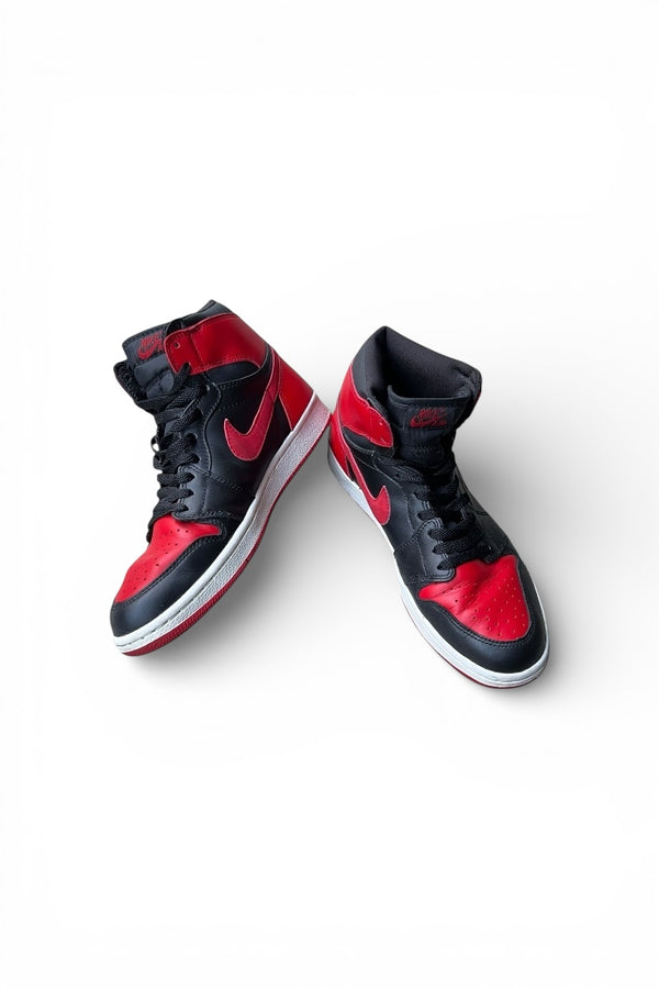 Y2K 01'S AIR JORDAN 1 RETRO BLACK VARSITY RED/BRED / BLACK [SIZE: US 9.5 (Equivalent to 27.5cm) USED]