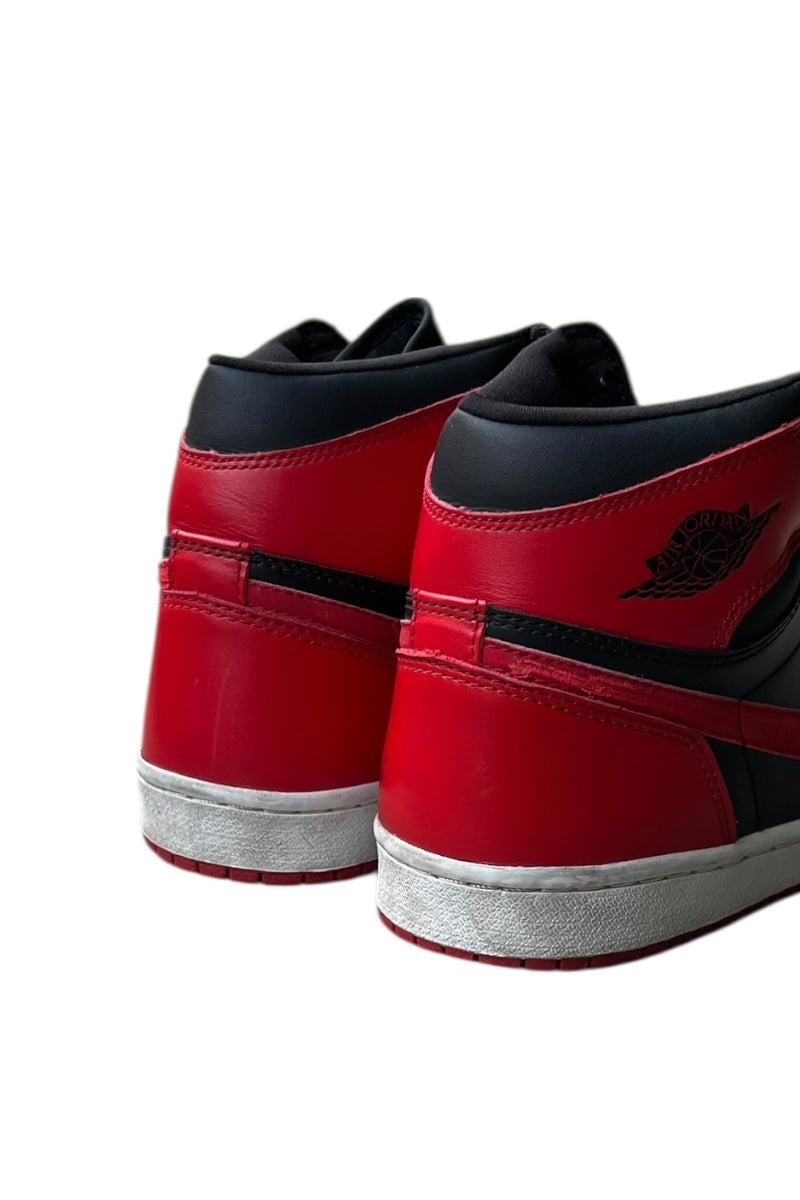 Y2K 01'S AIR JORDAN 1 RETRO BLACK VARSITY RED/BRED / BLACK [SIZE: US 9.5 (Equivalent to 27.5cm) USED]