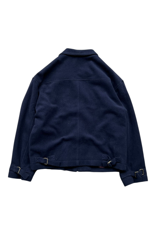 88-90'S WOOL ZIP JACKET / NAVY [SIZE: L USED]
