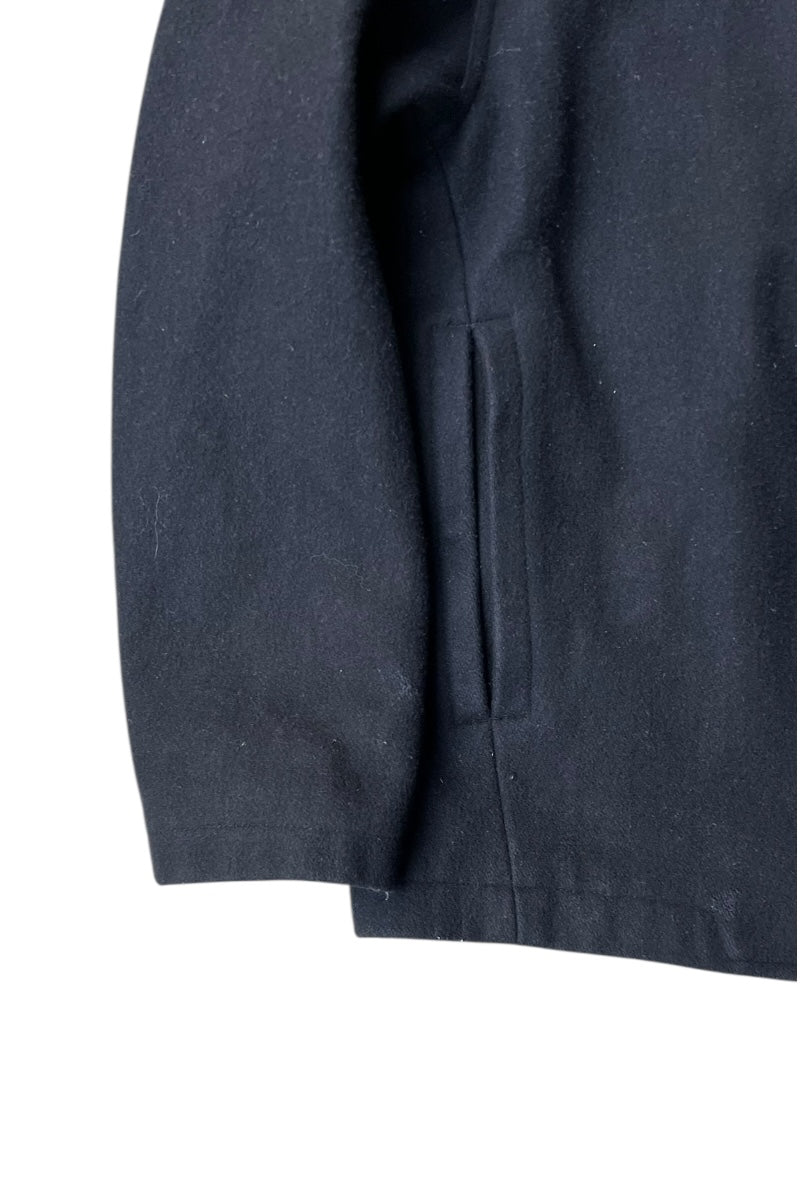 Y2K EARLY 00'S WOOL ZIP JACKET / BLACK [SIZE: XS USED]