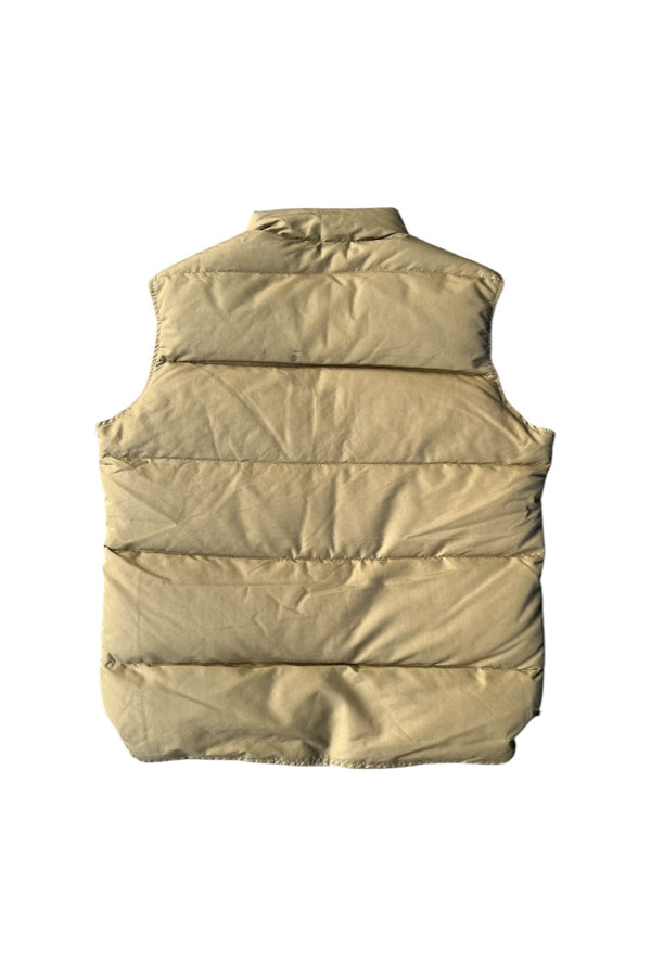 MADE IN USA 80'S GOOSE DOWN VEST / BEIGE [SIZE: L USED]