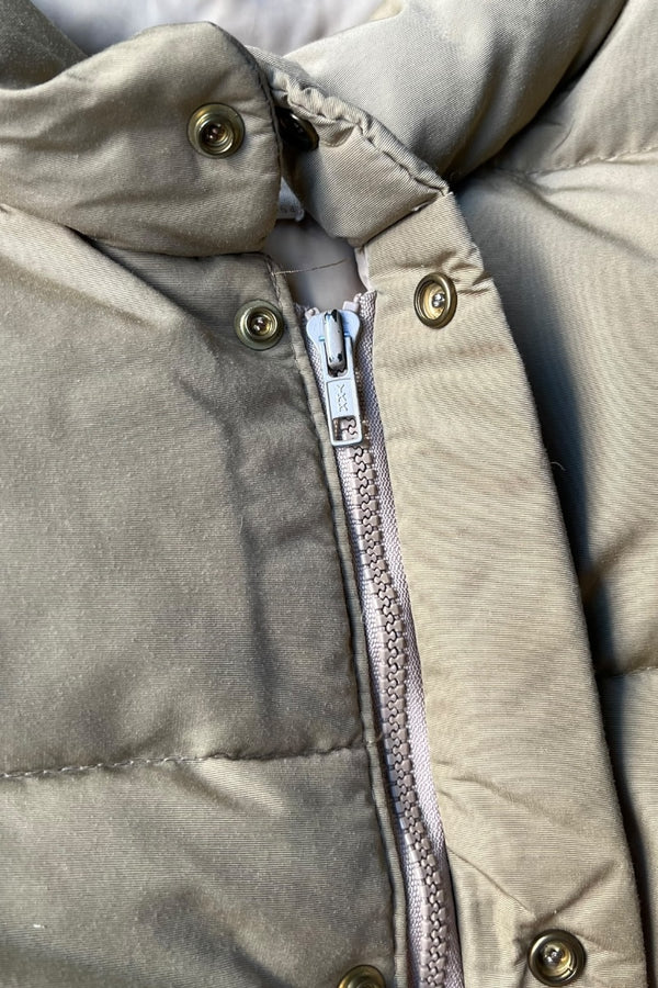 MADE IN USA 80'S GOOSE DOWN VEST / BEIGE [SIZE: L USED]