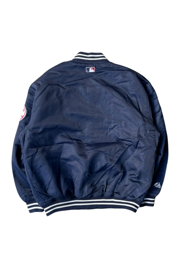 90s-Early 2000s NY Yankees Nylon Stadium Jacket / Navy [SIZE: XL USED]