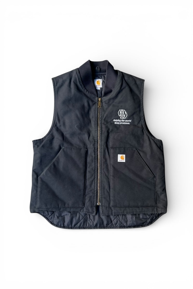 MADE IN MEXICO 14'S DUCK VEST USA Model / BLACK [SIZE: L USED]