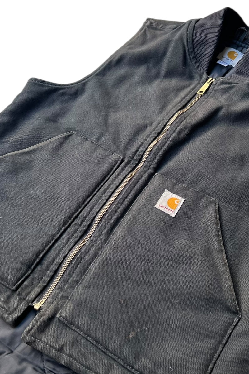 MADE IN MEXICO 14'S DUCK VEST USA model / BLACK [SIZE: M USED]