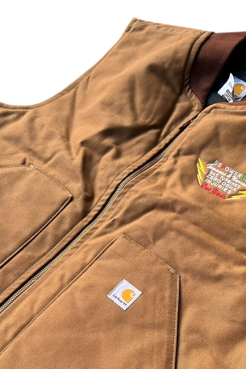 MADE IN USA 05'S USPOWERGEN DUCK VEST USA MODEL / BEIGE [SIZE: XL USED]