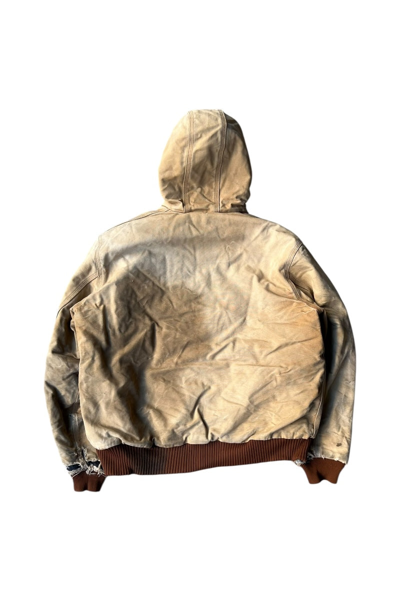 MADE IN USA 08'S ACTIVE JACKET W/FLEECE LINER USA PRODUCT / BEIGE [SIZE: L USED]
