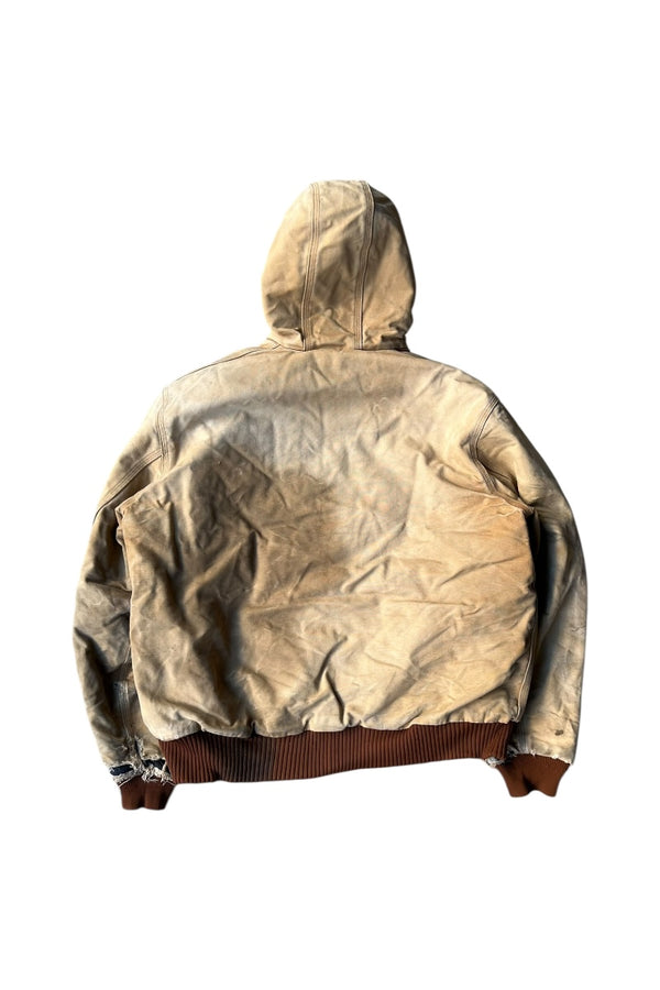 MADE IN USA 08'S ACTIVE JACKET W/FLEECE LINER USA PRODUCT / BEIGE [SIZE: L USED]
