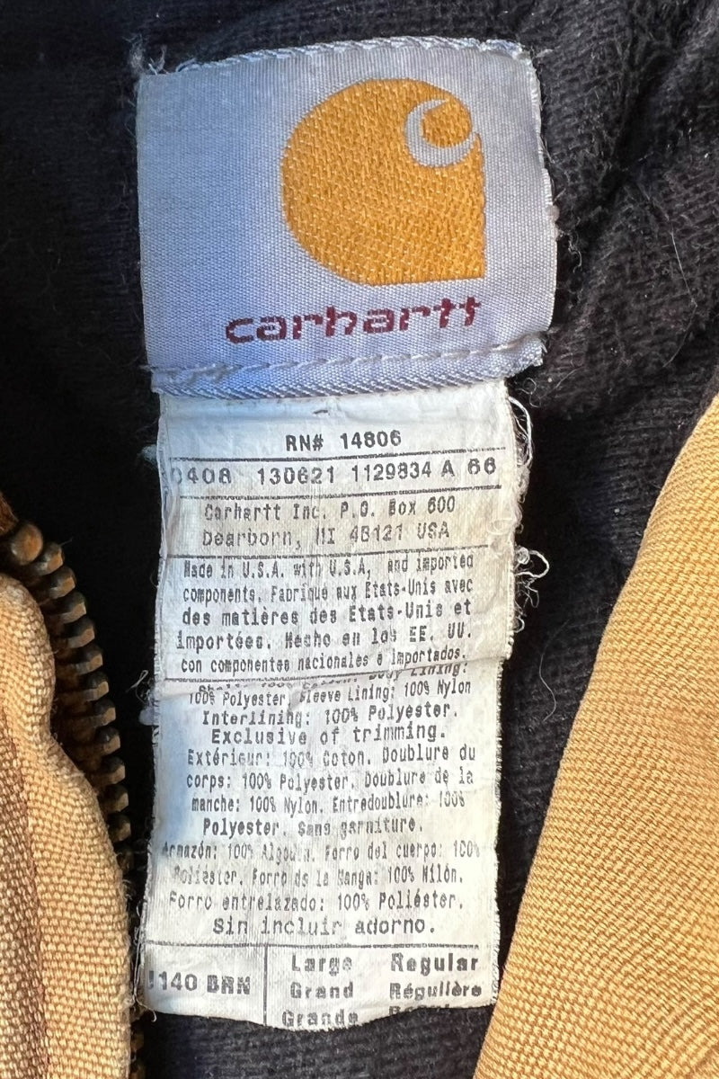 MADE IN USA 08'S ACTIVE JACKET W/FLEECE LINER USA PRODUCT / BEIGE [SIZE: L USED]