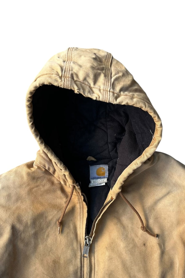 MADE IN USA 08'S ACTIVE JACKET W/FLEECE LINER USA PRODUCT / BEIGE [SIZE: L USED]