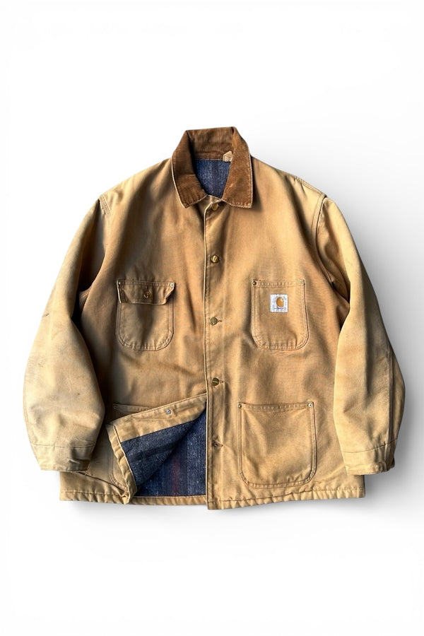 80-90'S DUCK MICHIGAN CHORE COAT USA ORIGINALS / BROWN [SIZE: L USED]