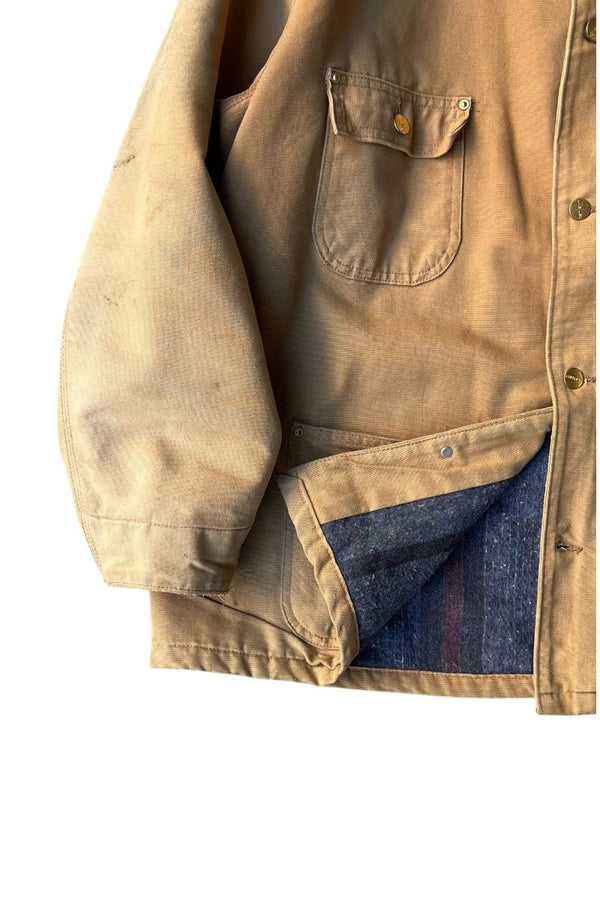 80-90'S DUCK MICHIGAN CHORE COAT USA ORIGINALS / BROWN [SIZE: L USED]