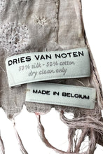 画像をギャラリービューアに読み込む, MADE IN BELGIUM 80-90'S BEADS DESIGN COTTON SILK SCARF / PURPLE [SIZE: ONE SIZE USED]
