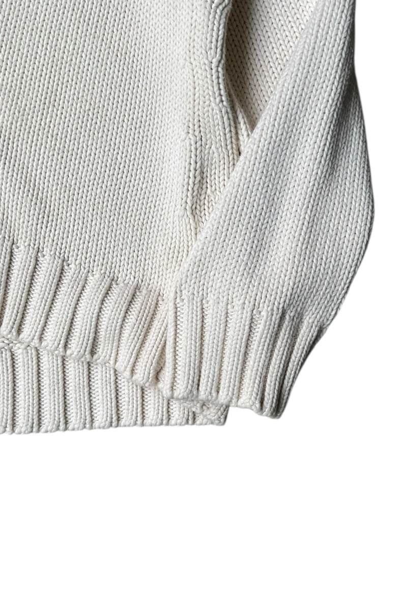 MADE IN JAPAN 99SS COTTON KNIT / WHITE [SIZE: S USED]