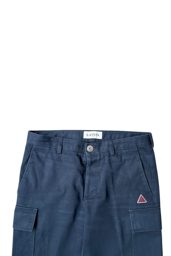 MADE IN ITALY CARGO PANTS / NAVY [SIZE: 50 USED]