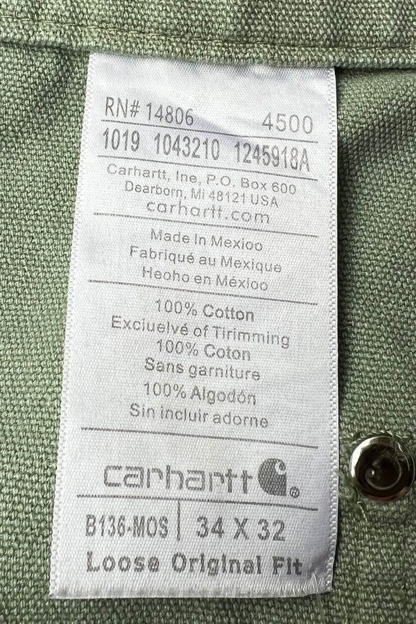 19'S DOUBLE KNEE PANTS USA / GREEN [SIZE: 34 USED]