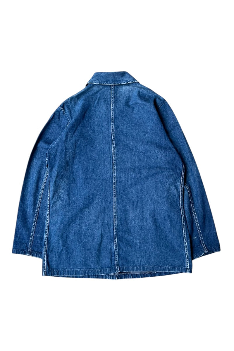 70'S DENIM COVERALL JACKET / INDIGO [SIZE: M USED]