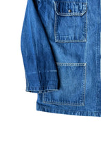 画像をギャラリービューアに読み込む, 70'S DENIM COVERALL JACKET / INDIGO [SIZE: M USED]
