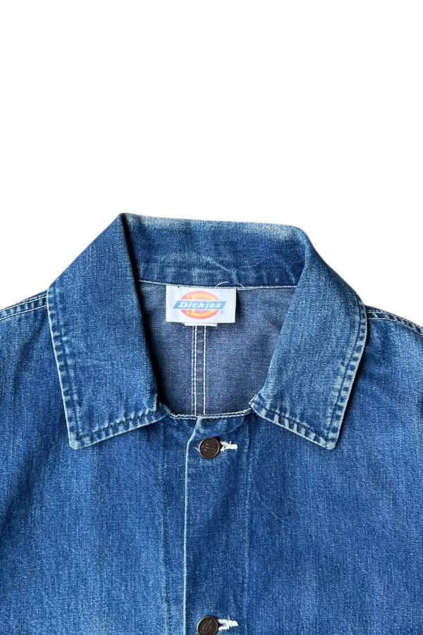 70'S DENIM COVERALL JACKET / INDIGO [SIZE: M USED]