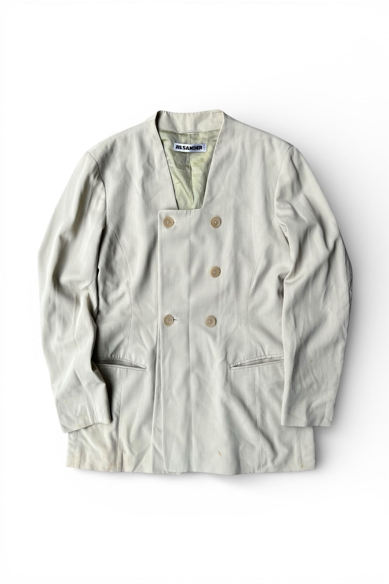 MADE IN WEST GERMANY 90'S TAILORED JACKET 第一本人期 / BEIGE [SIZE: 40 USED]
