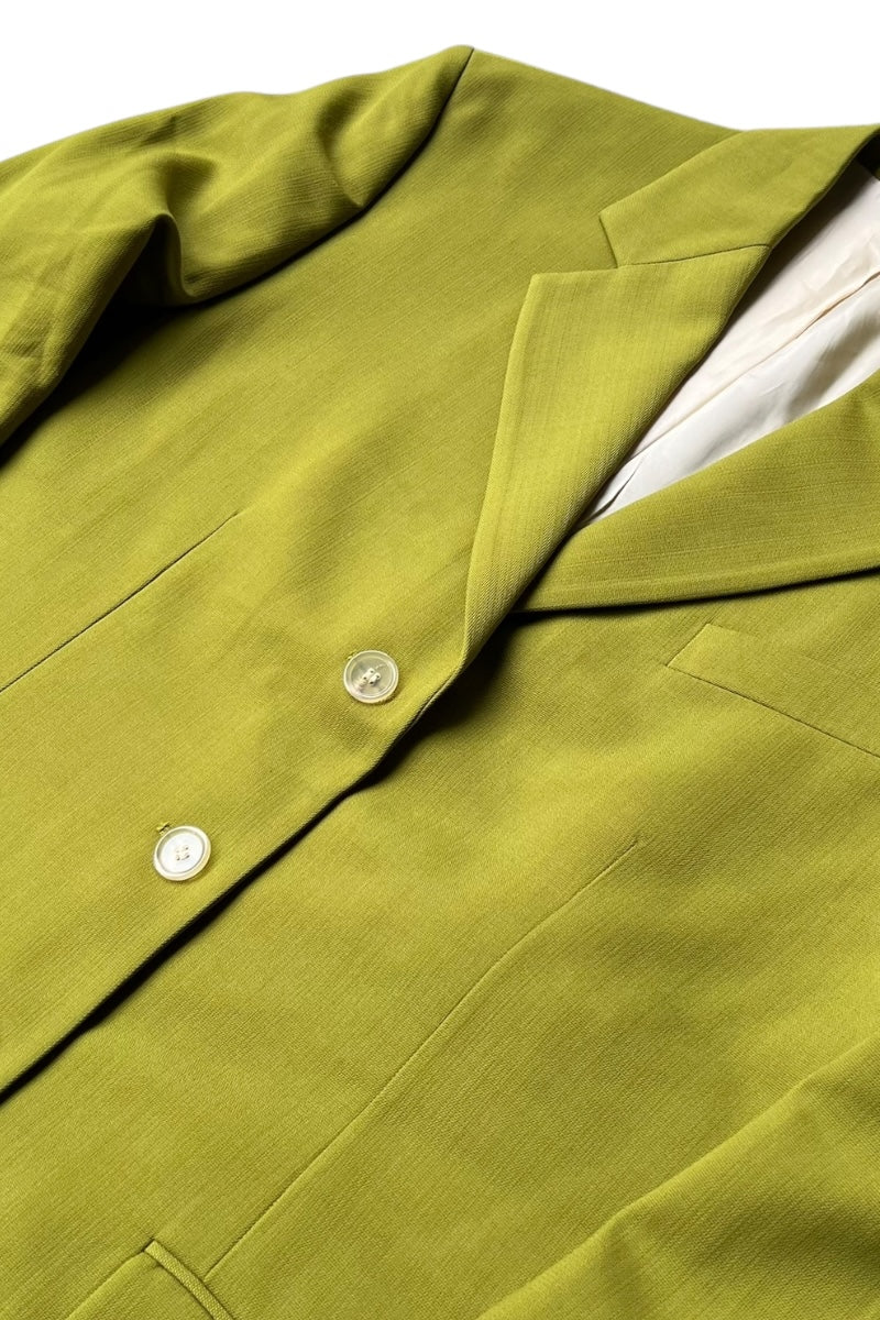 MADE IN PORTUGAL 3B TAILORED JACKET / GREEN [SIZE: 38 DEAD STOCK/NOS]
