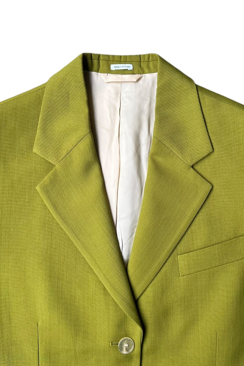 MADE IN PORTUGAL 3B TAILORED JACKET / GREEN [SIZE: 38 DEAD STOCK/NOS]