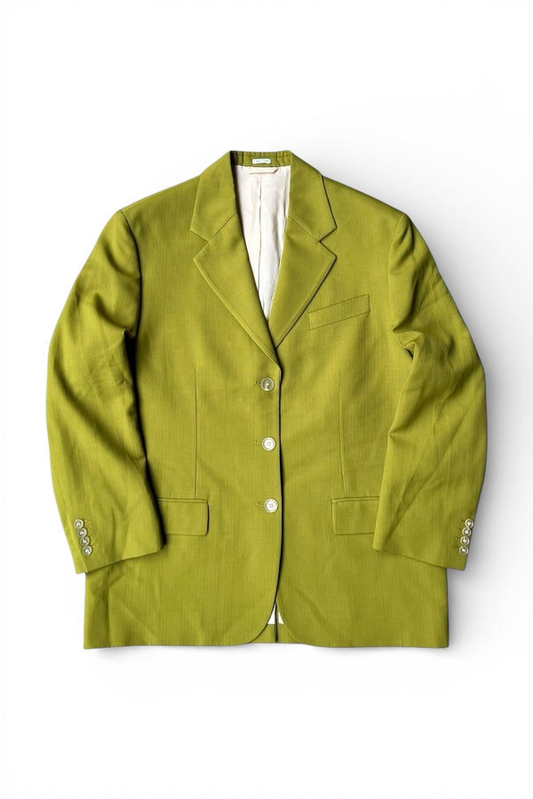 MADE IN PORTUGAL 3B TAILORED JACKET / GREEN [SIZE: 38 DEAD STOCK/NOS]