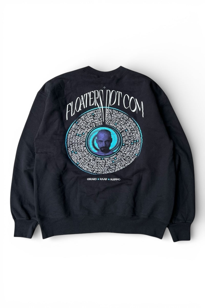 FLOATERS DOT COM MOVIE SWEATSHIRT / BLACK [SIZE: M USED]