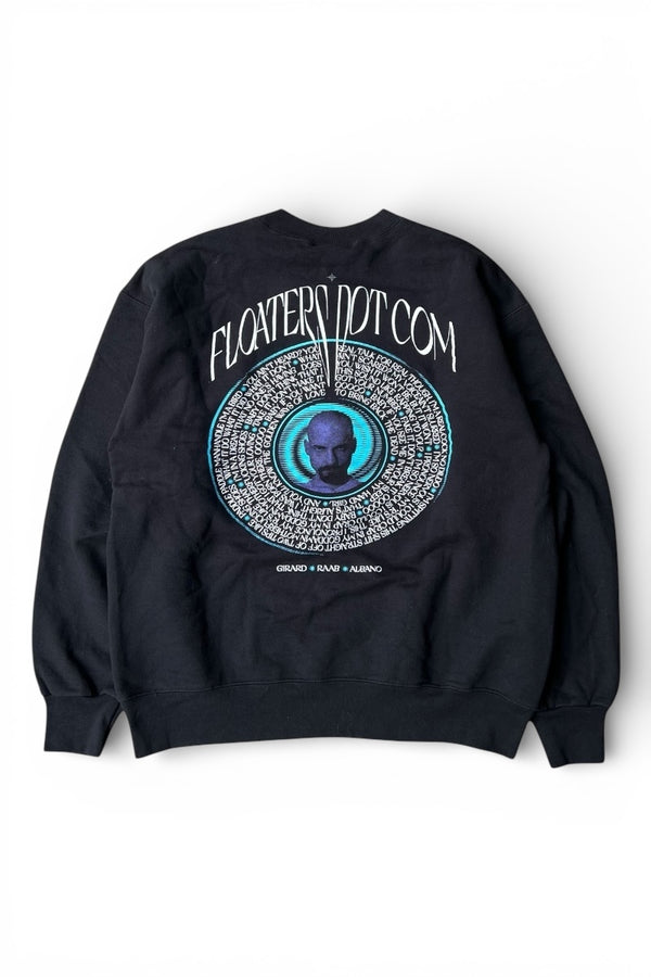 FLOATERS DOT COM MOVIE SWEATSHIRT / BLACK [SIZE: M USED]