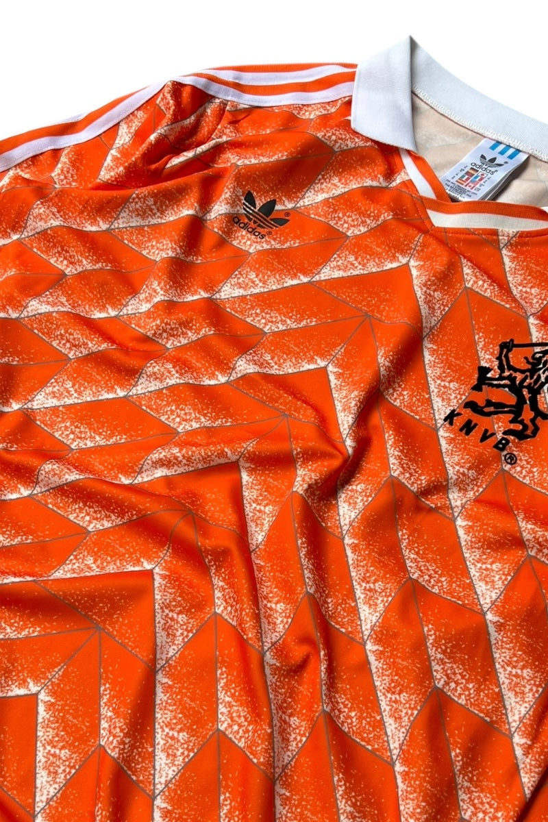 88'S NETHERLANDS FOOTBALL GAME SHIRT / ORANGE [SIZE: XL USED]