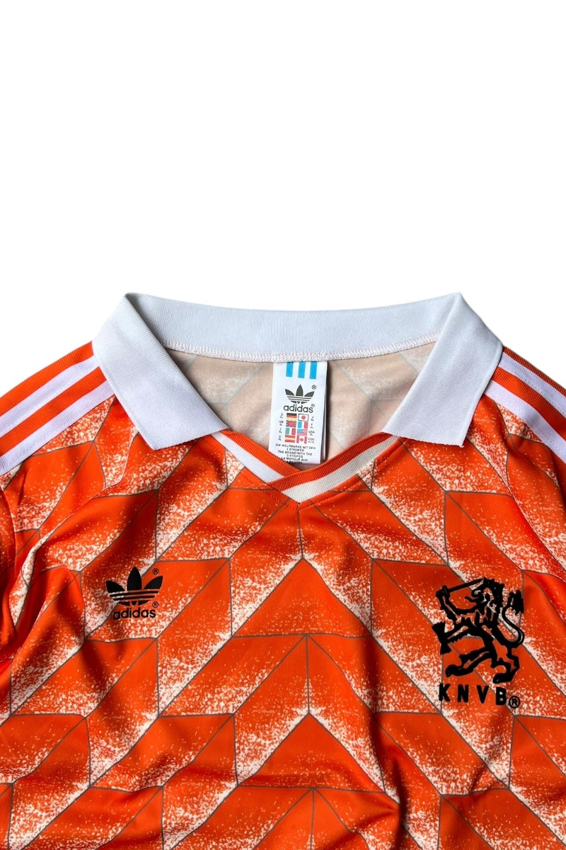 88'S NETHERLANDS FOOTBALL GAME SHIRT / ORANGE [SIZE: XL USED]