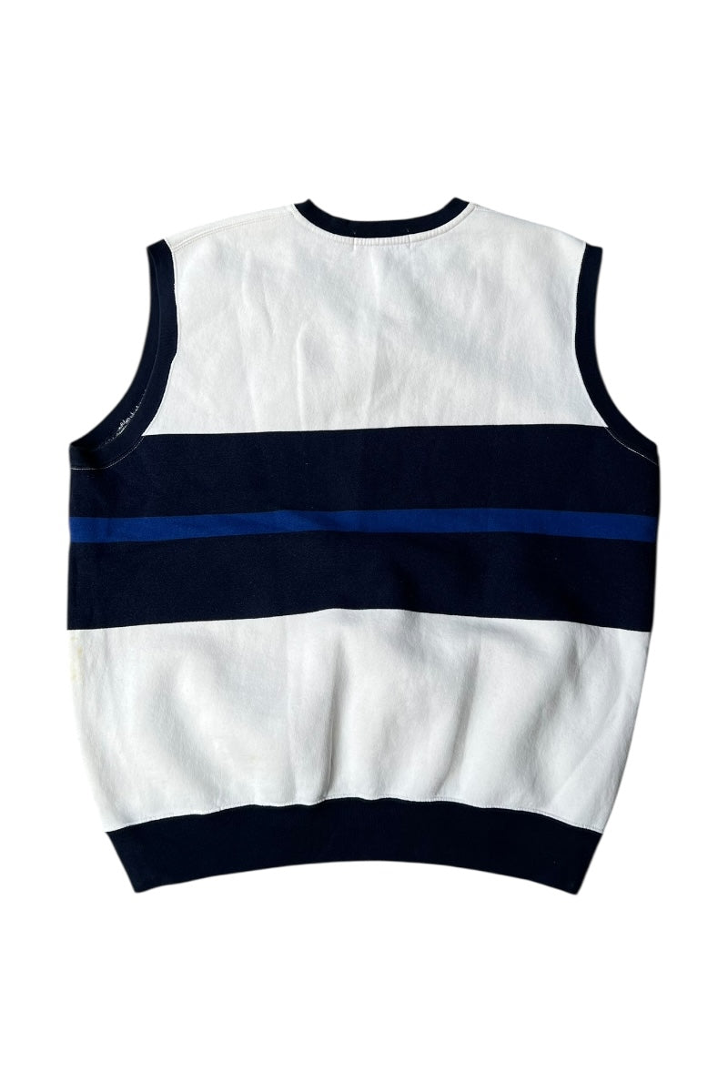 90'S V-NECK VEST / WHITE [SIZE: L USED]