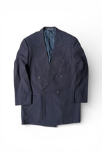 画像をギャラリービューアに読み込む, MADE IN ITALY 90'S DOUBLE TAILORED JACKET / BLACK [SIZE: L USED]
