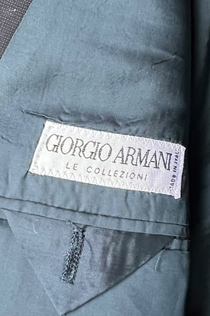 MADE IN ITALY 90'S DOUBLE TAILORED JACKET / BLACK [SIZE: L USED]