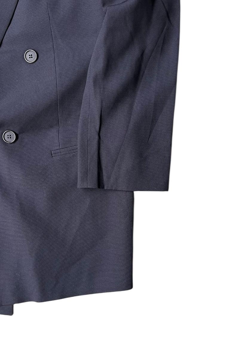 MADE IN ITALY 90'S DOUBLE TAILORED JACKET / BLACK [SIZE: L USED]