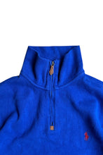 画像をギャラリービューアに読み込む, 90'S HALF-ZIP COTTON KNIT SWEATER / BLUE [SIZE: M USED]
