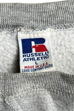 画像をギャラリービューアに読み込む, MADE IN USA 90'S "B" PRINT SWEATSHIRT / GRAY [SIZE: L USED]
