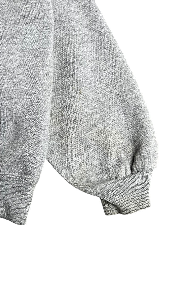 MADE IN USA 90'S "B" PRINT SWEATSHIRT / GRAY [SIZE: L USED]